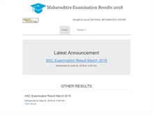 Tablet Screenshot of mahresult.nic.in